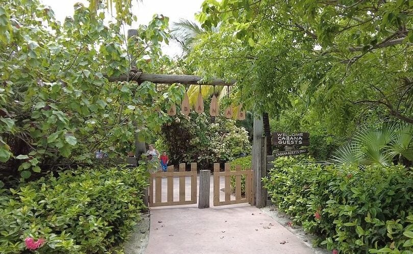 Castaway Cay Cabana Guests Entrance