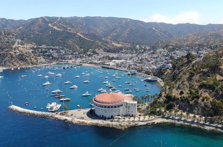 Catalina Island Aerial drone view