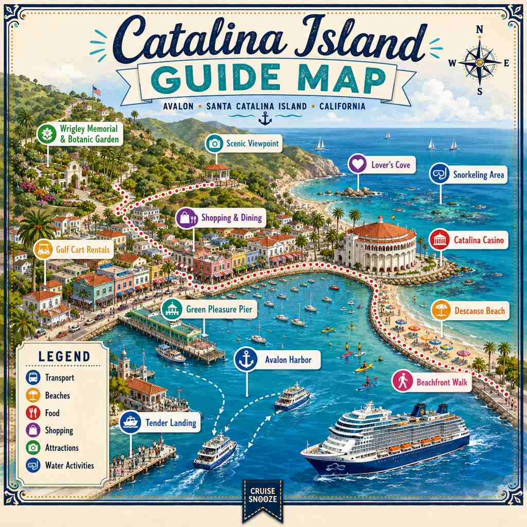 Catalina Island Guide Map