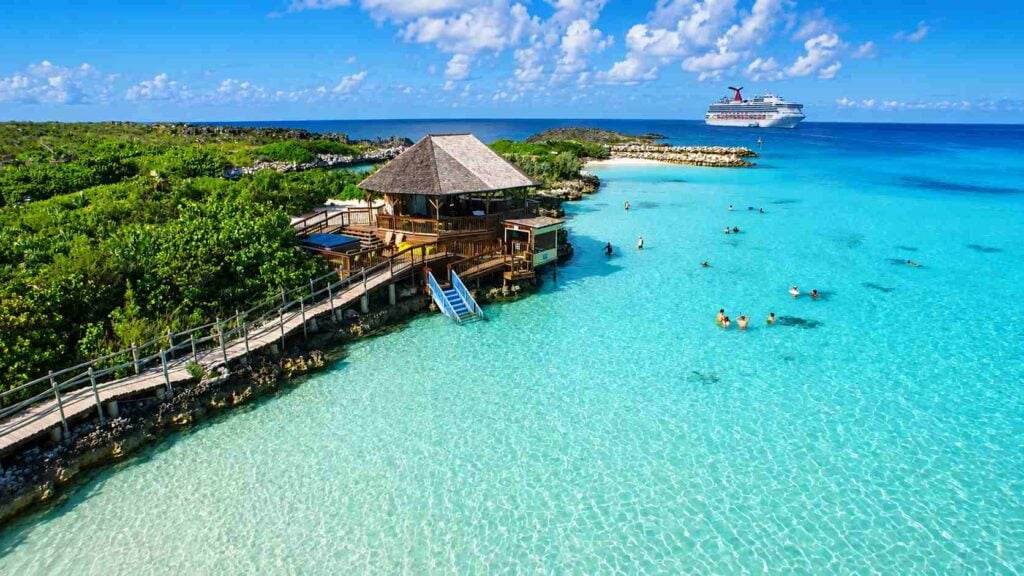 Half Moon Cay Island cabana hut