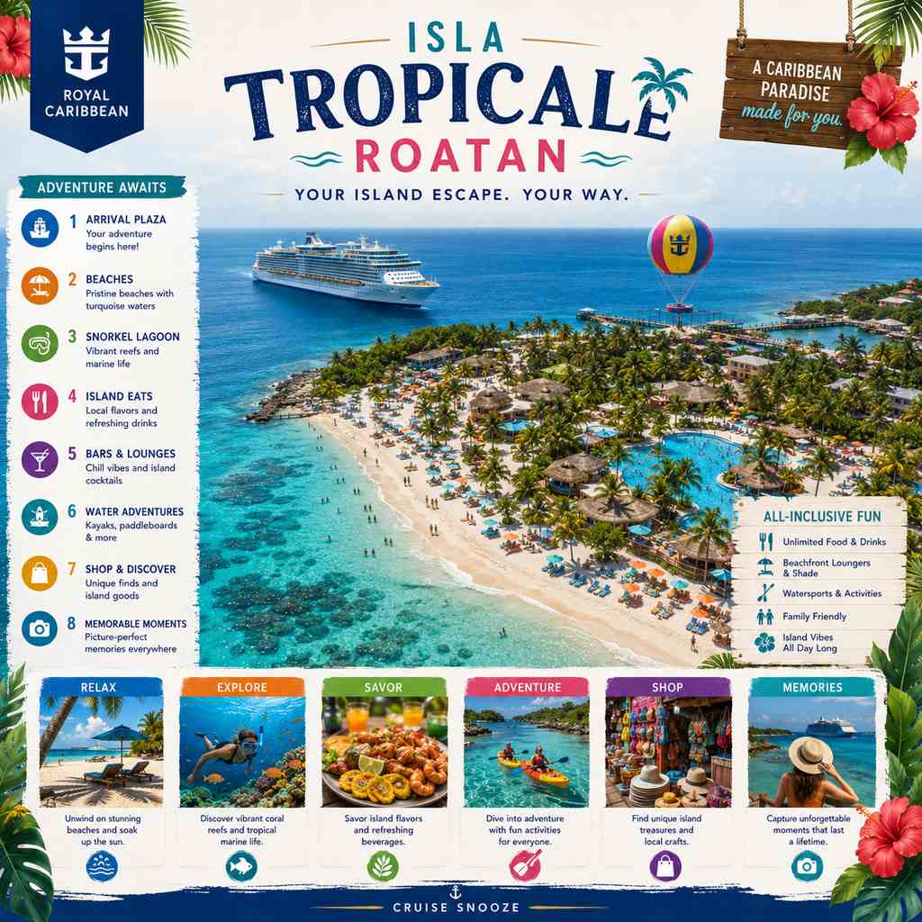 Isla Tropicale Guide Map