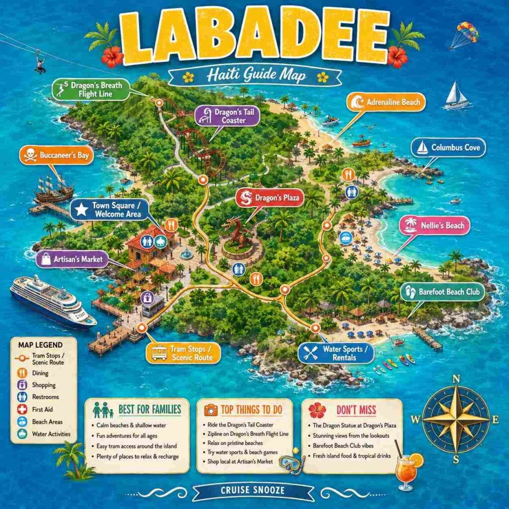 Labadee Haiti Island Guide Map