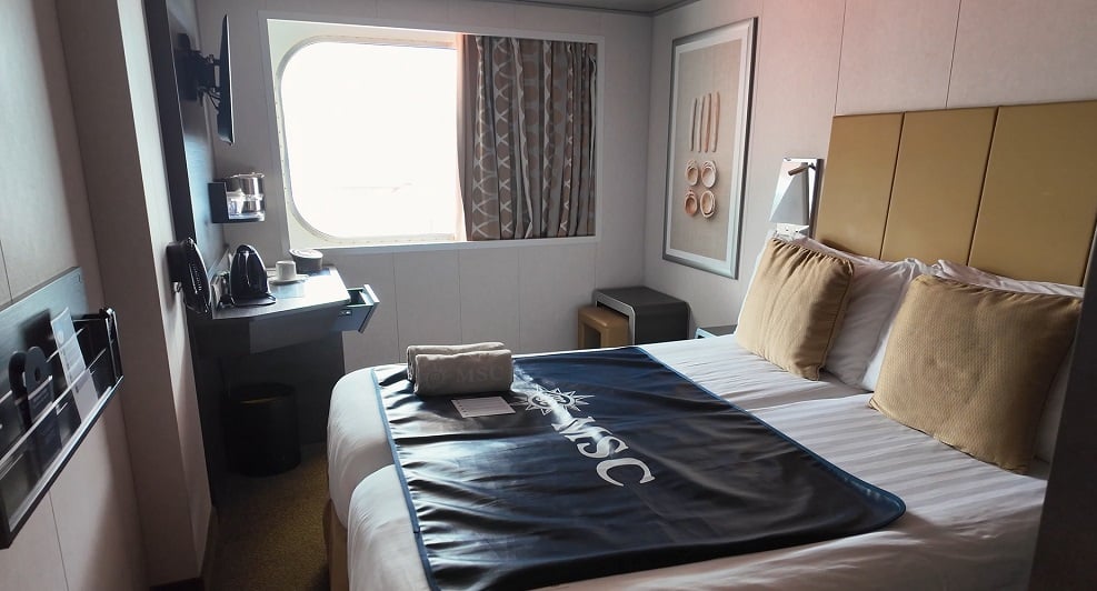 MSC Bellissima Ocean View Cabin Interior