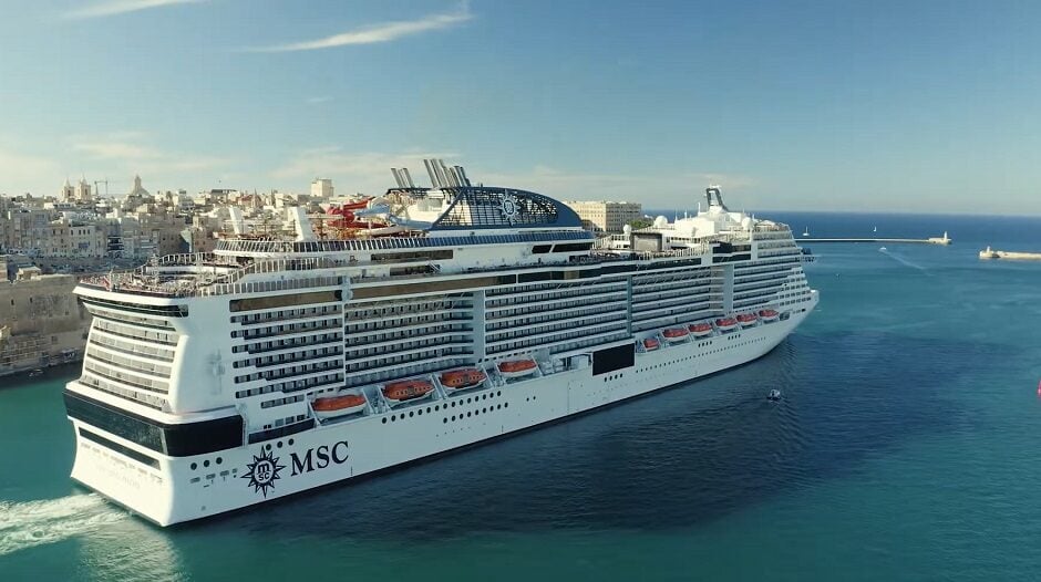 MSC Bellissima cruise ship view