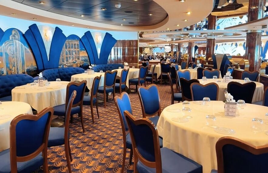 MSC Poesia Cruise Ship Dinning Area