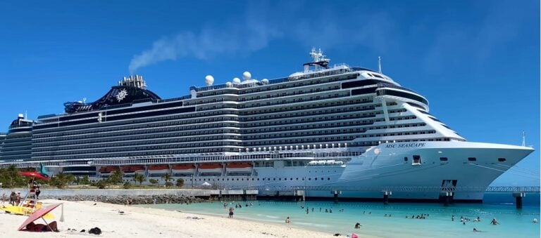 MSC Seascape cruise ship at port