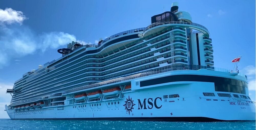 MSC Seascape cruise ship side view