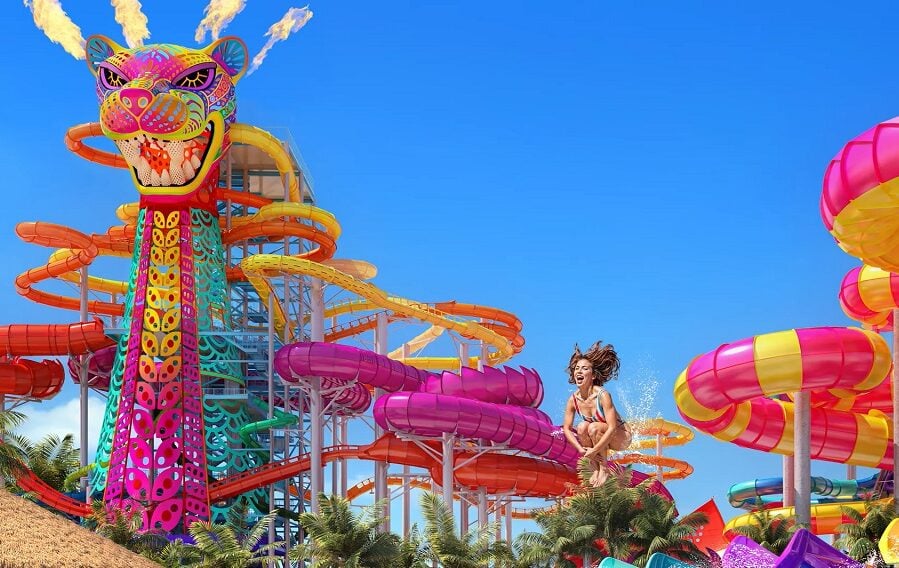 Perfect day mexico Water slides artist concepts and computer renderings, not photographs of a real, completed destination