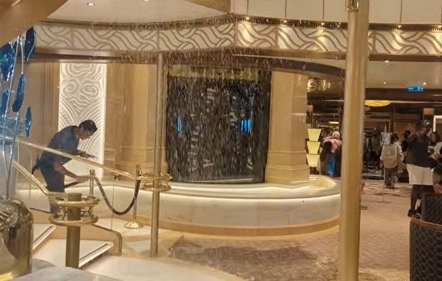 Enchanted Princess Water Leak Incident Santorini