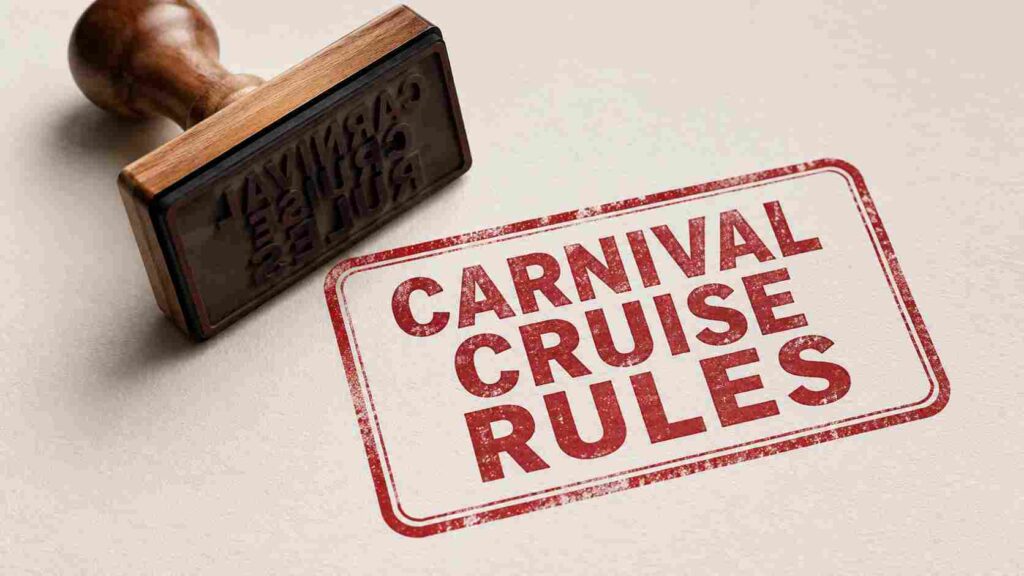 Carnival cruise rules stamp