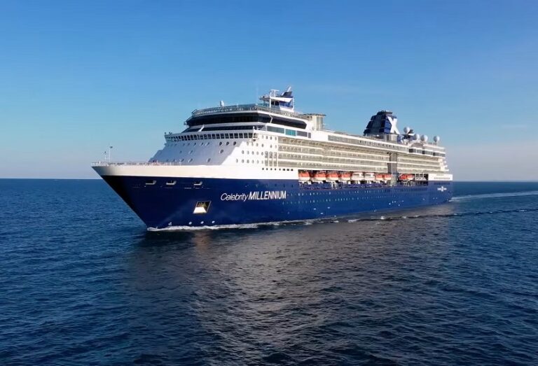 Reasons Not to choose celebrity cruises - Celebrity Millennium aerial drone view