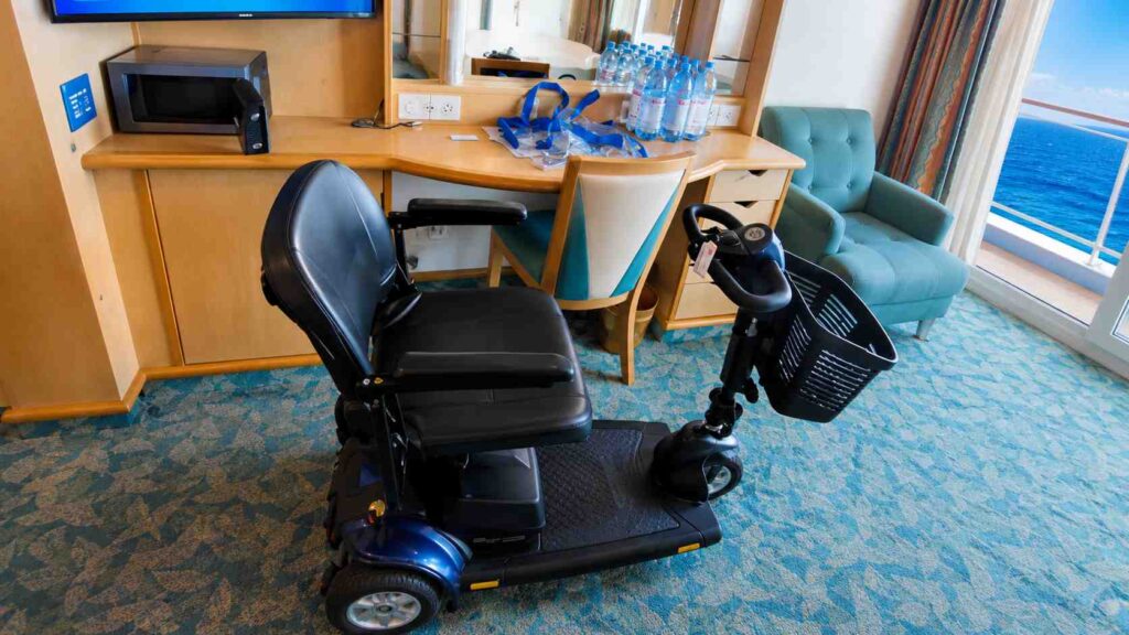 Mobility scooter on carnival cruise