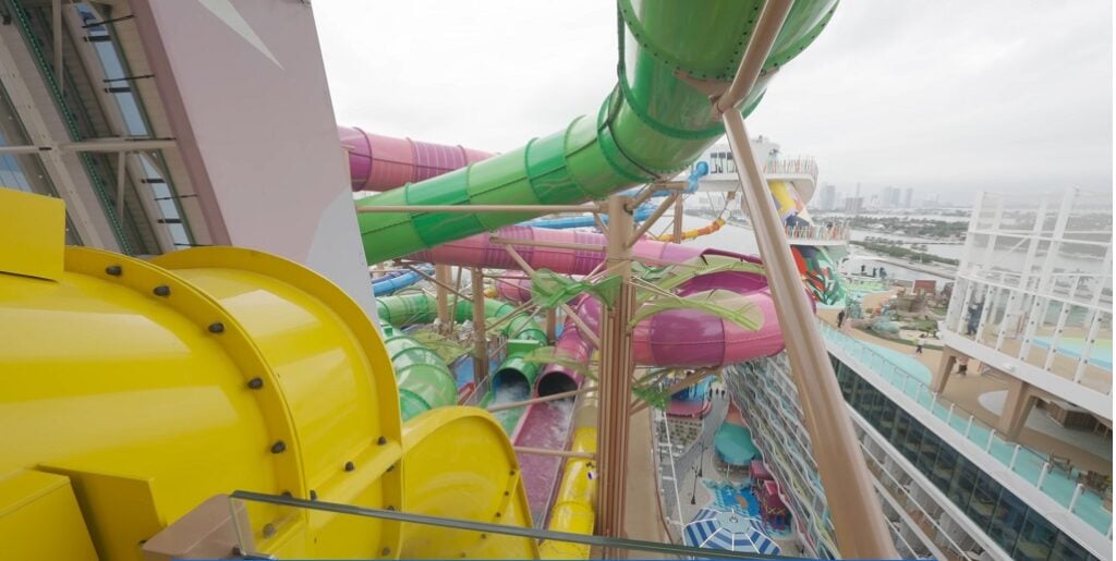 RCCL Icon of the Seas water slides kids area