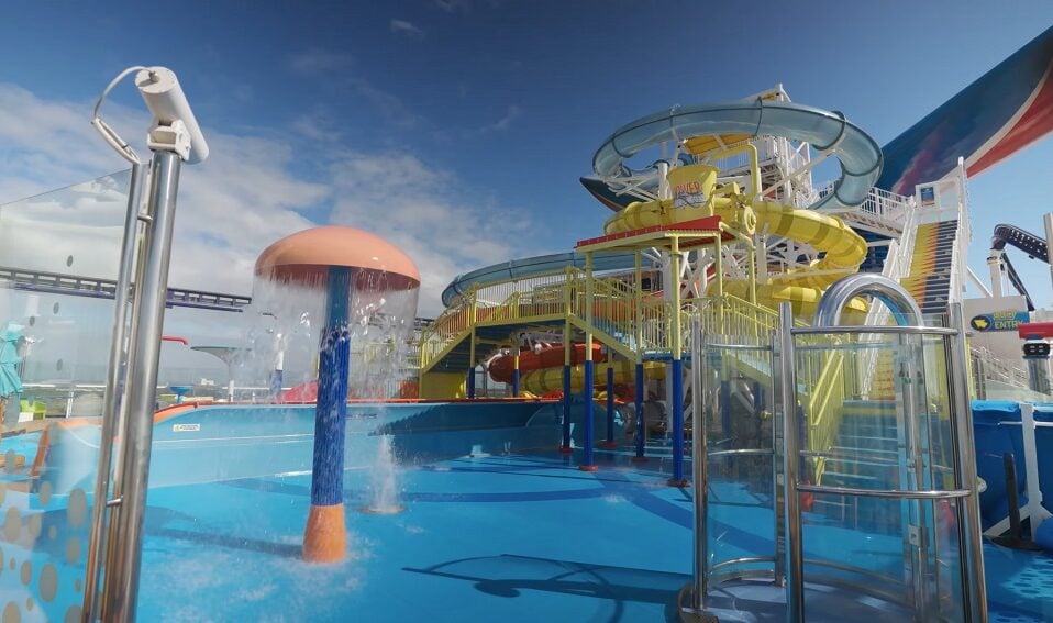 Reasons not to choose Carnival cruise line - Carnival Festivale Waterslides