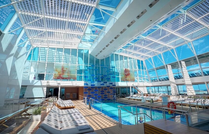 Celebrity Cruises Peaceful pool area