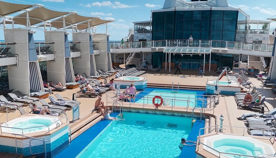 Reasons not to choose celebrity cruises - Celebrity cruises pool area no waltersides