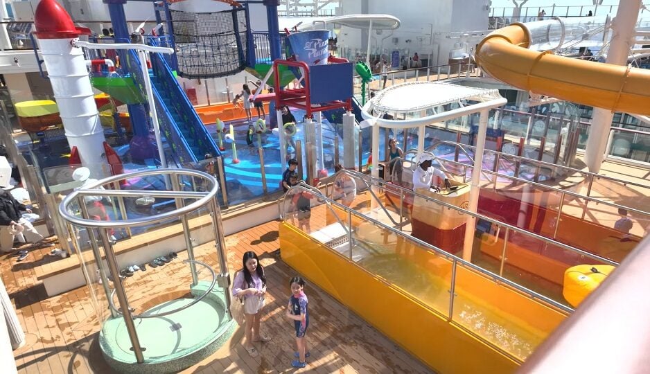 Disney Adventure waterslides area