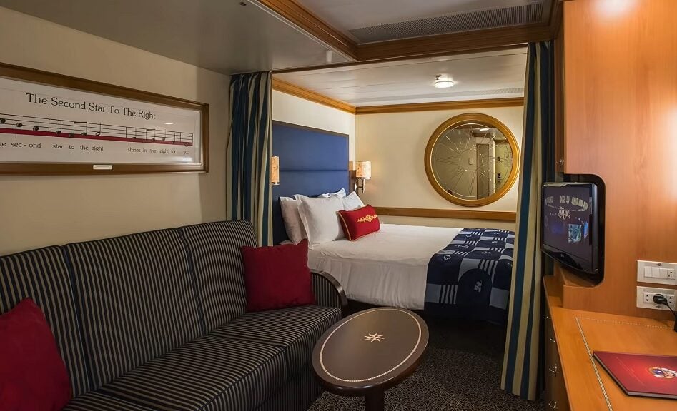 Disney cruise line cabin view