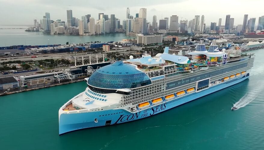 Icon of the seas arrived in Miami