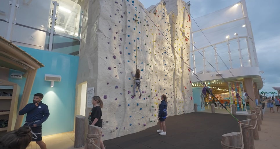 Icon of the seas rock climbing