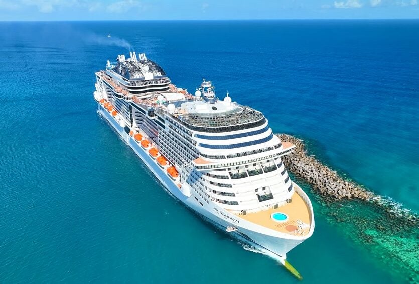 MSC Meraviglia arrived in Nassau