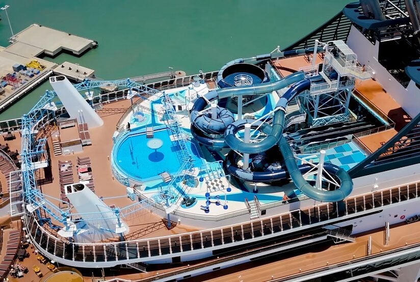 MSC Waterslides top view