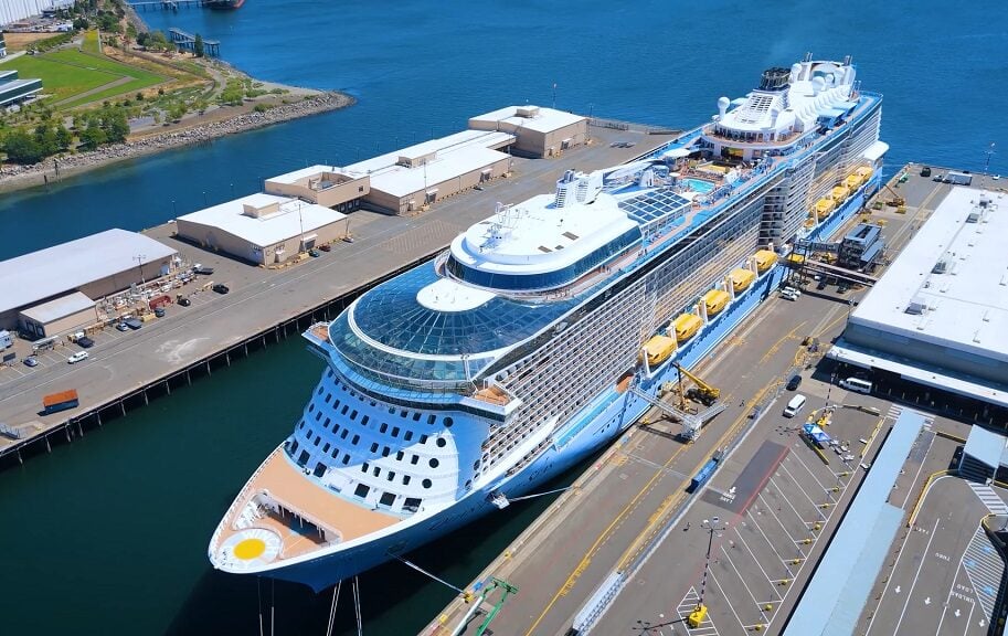 Quantum of the seas drone view