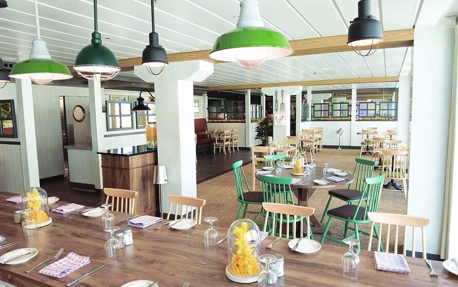 Royal Caribbean speciality dining area