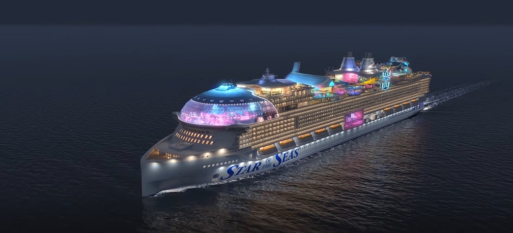 Star of the Seas size comparison - Star of the Seas Aerial drone view