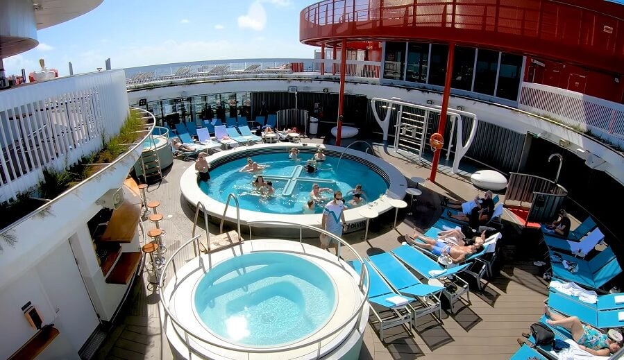 Reasons not to choose Virgin Voyages - Virgin Voyages Adult Only Pool Area