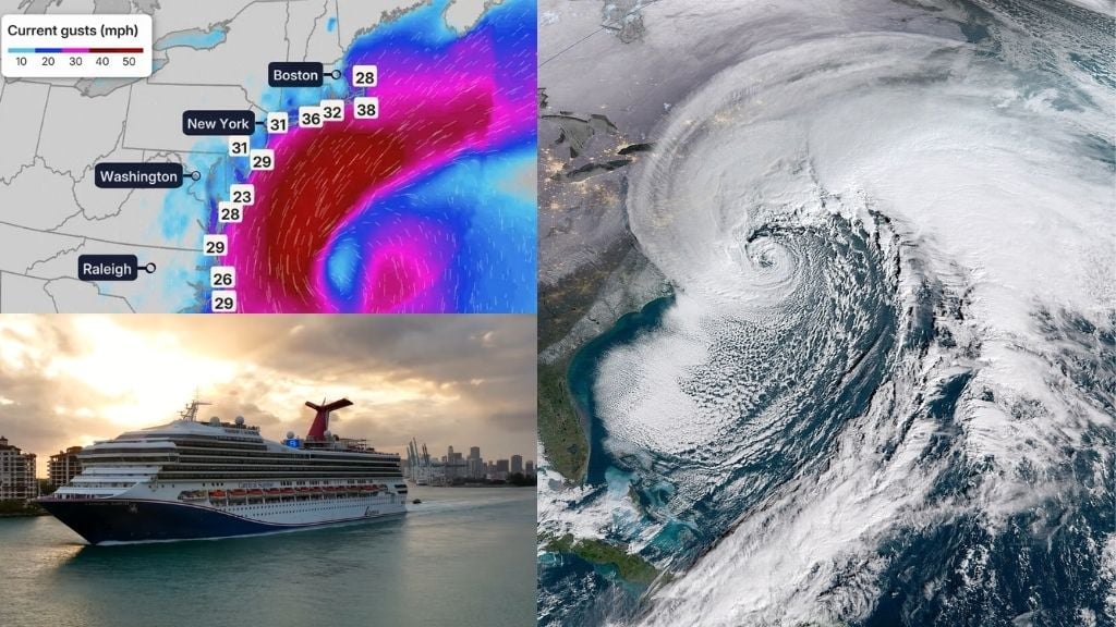 Carnival Sunshine Delayed by Nor’easter 