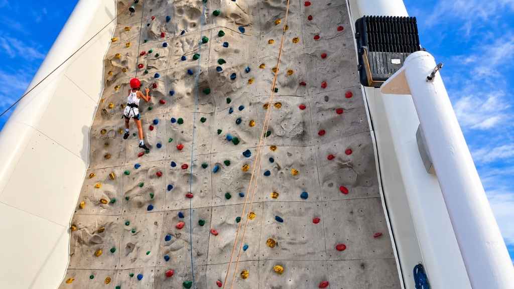 Marella Cruise Wall Climbing Activity for kids