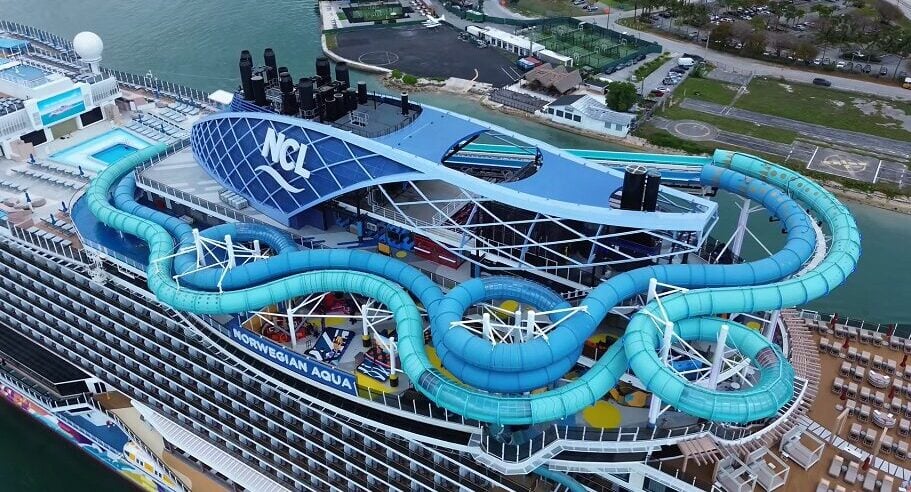 Norwegian Aqua top view