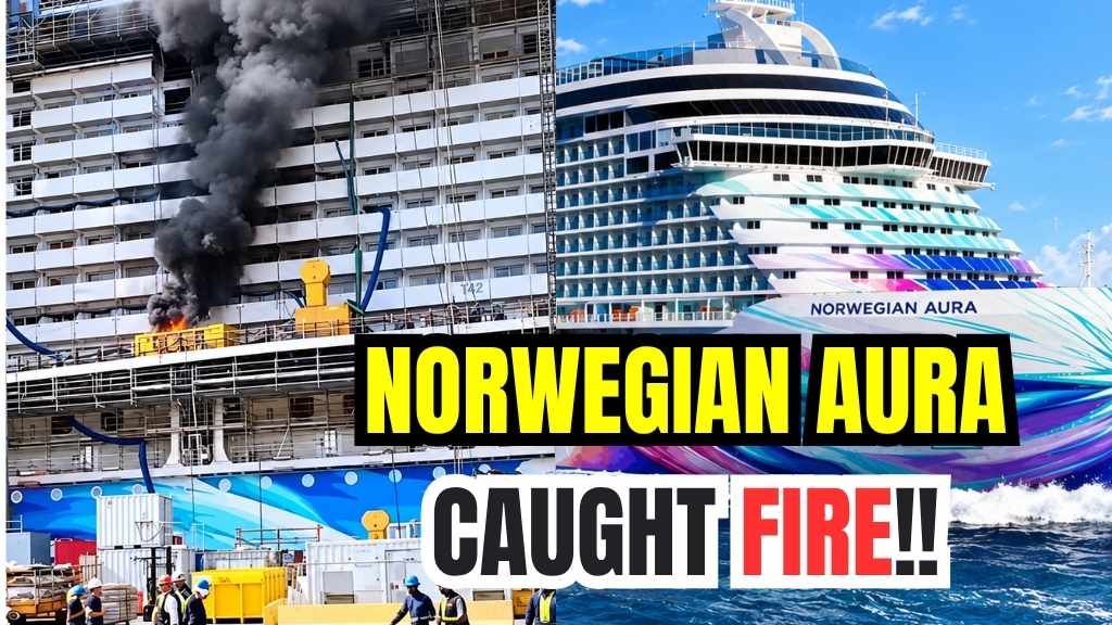 Norwegian Aura Fire Breaks Out During Construction in Italy, Quickly Contained at Fincantieri Shipyard