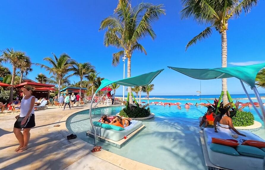 Perfect Day at Coco Cay Hideaway beach