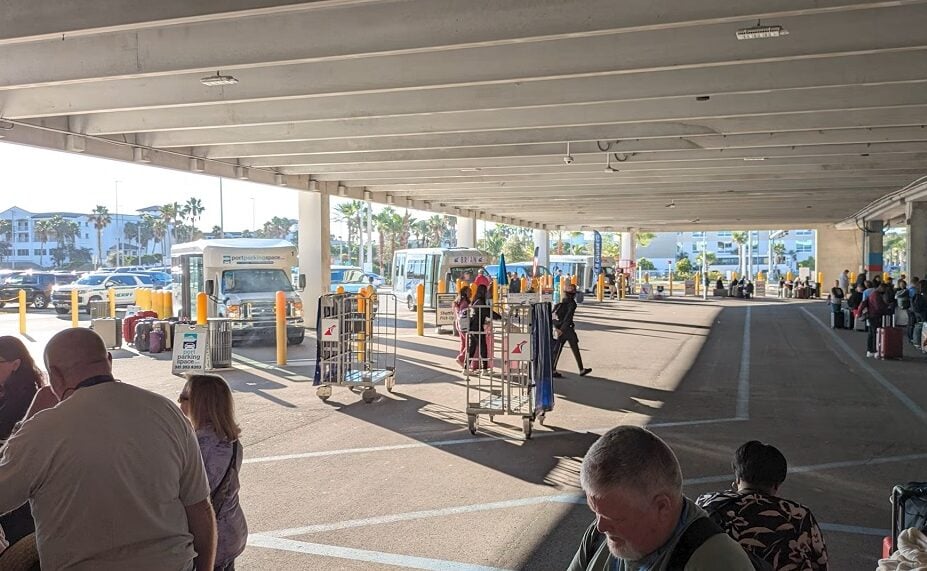 Port Canaveral Luggage drop off area