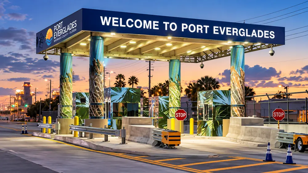 Port Everglades security checkpoint