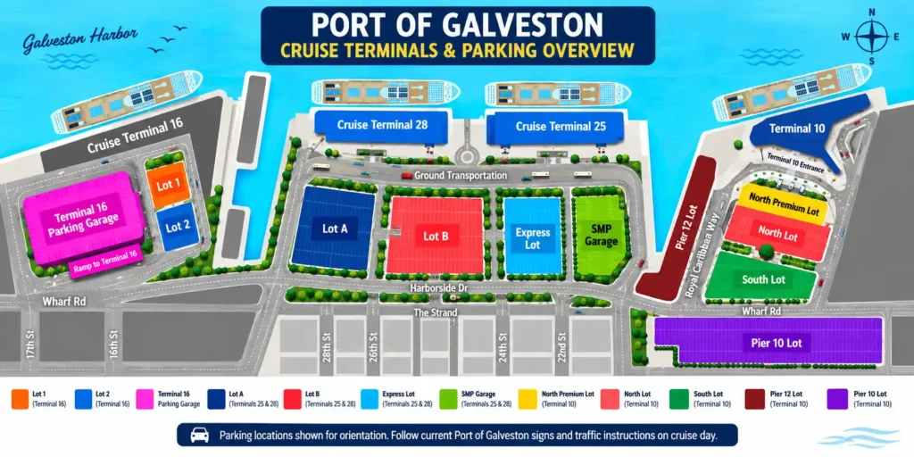 Port Galveston Map