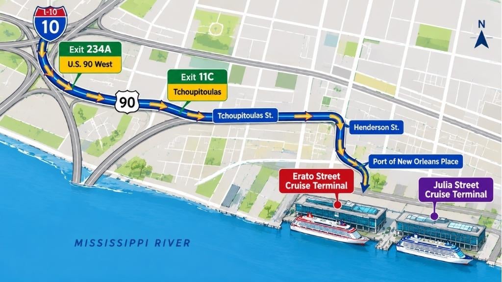 Port of New Orleans Map