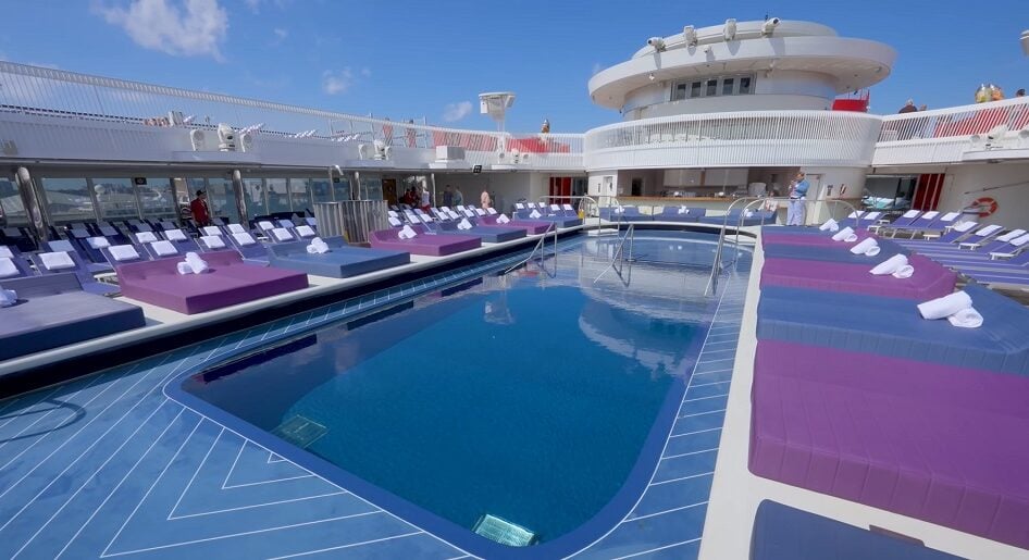 Virgin Voyages Pool Area