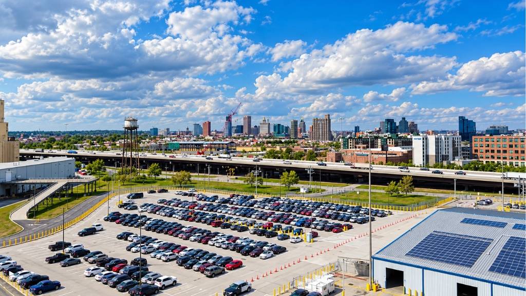 Baltimore Cruise Port Parking - Onsite Parking area 