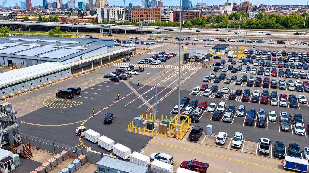 Baltimore Cruise Port Parking - Onsite Parking area