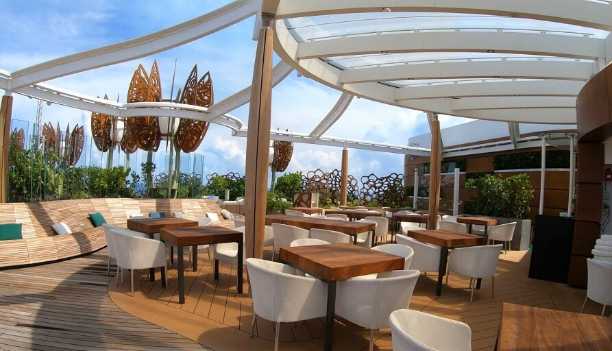 Celebrity ship Rooftop Garden