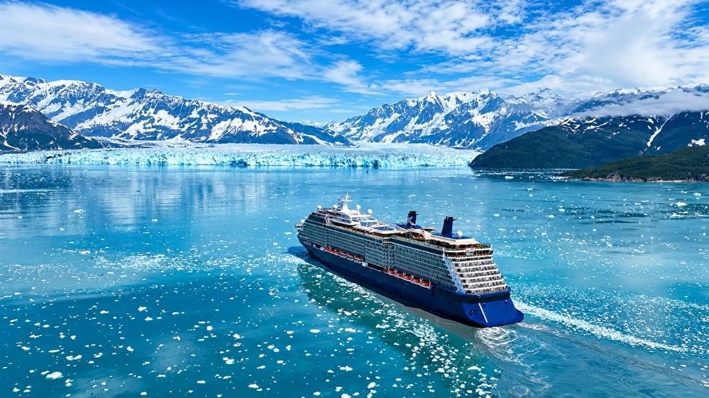 Celebrity ship in Alaska