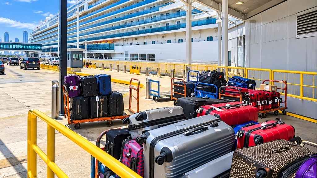 Manhattan cruise terminal luggage drop off