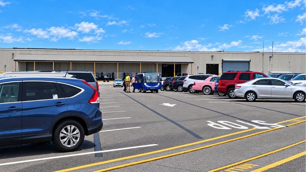 Port of Charleston Cruise Parking - On site parking area