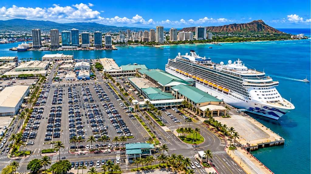 Port of Honolulu Cruise Parking - Port of Honolulu parking lot