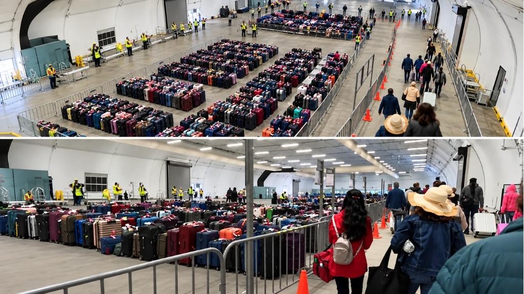 Port of Los Angeles Cruise Terminal Luggage Area