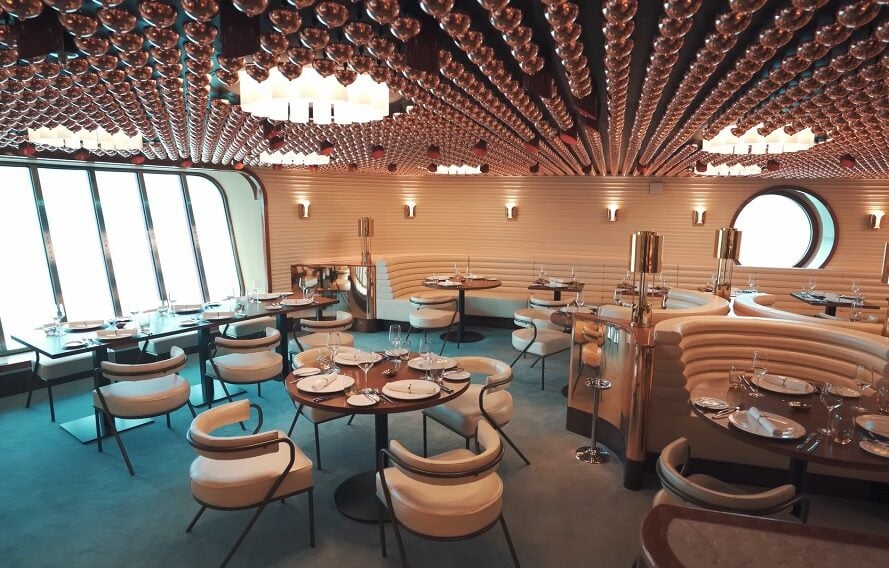 Virgin Voyages Luxury Dining area